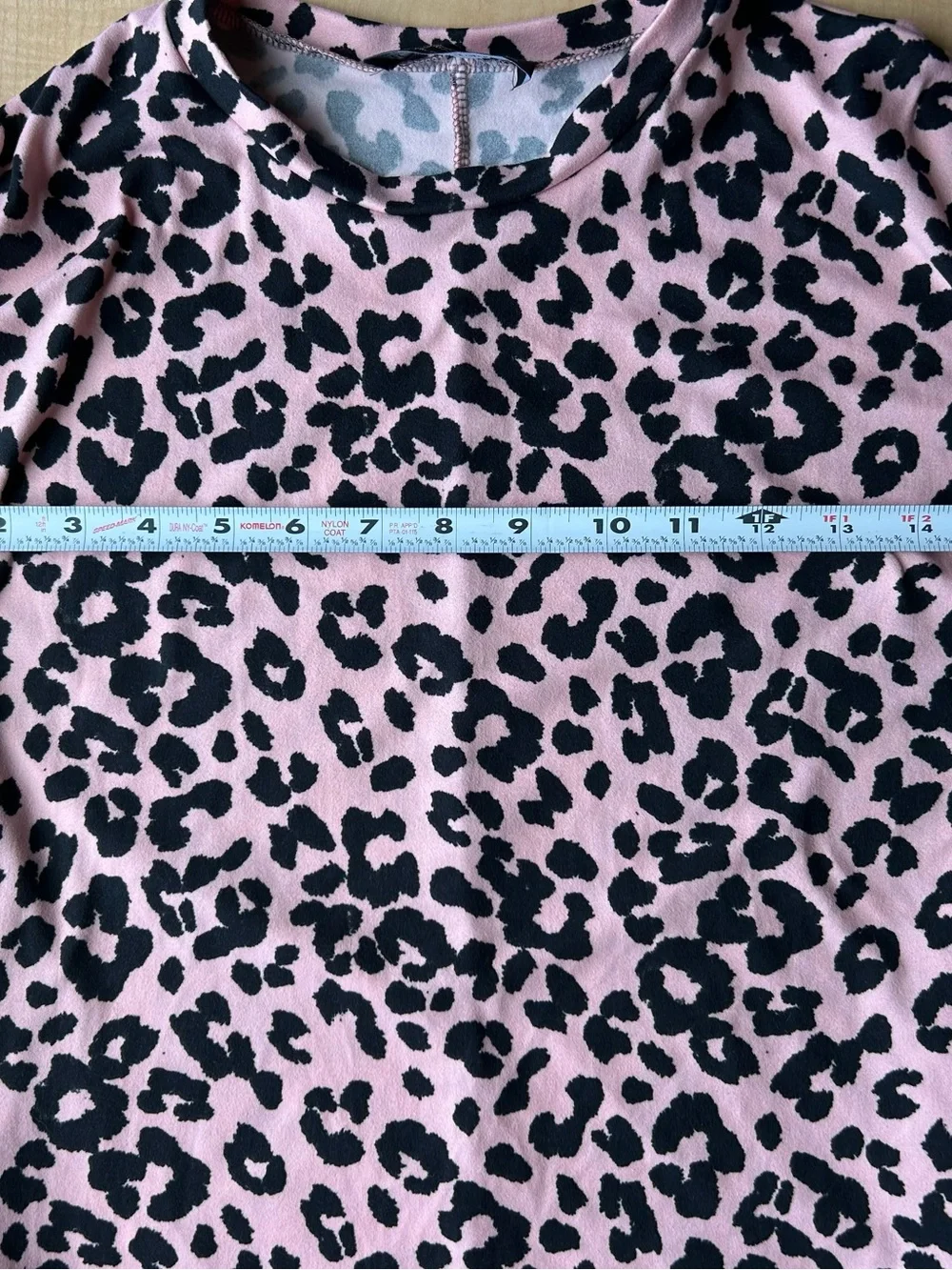 Brigitte Brianna Kids Girls Size 8 Pink Leopard Print Modest Shift Dress